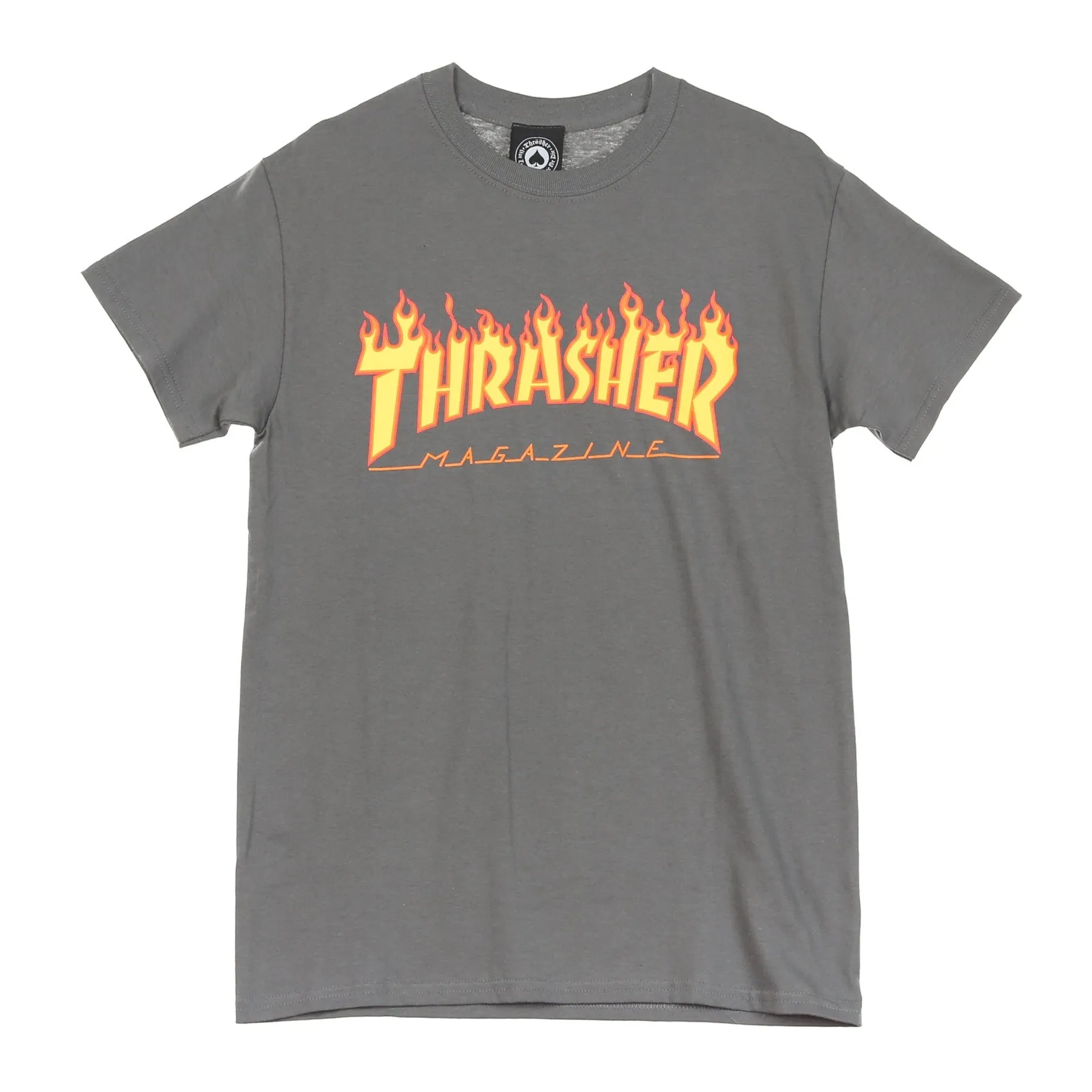 Maglietta Uomo Flame Tee Charcoal Grey/yellow