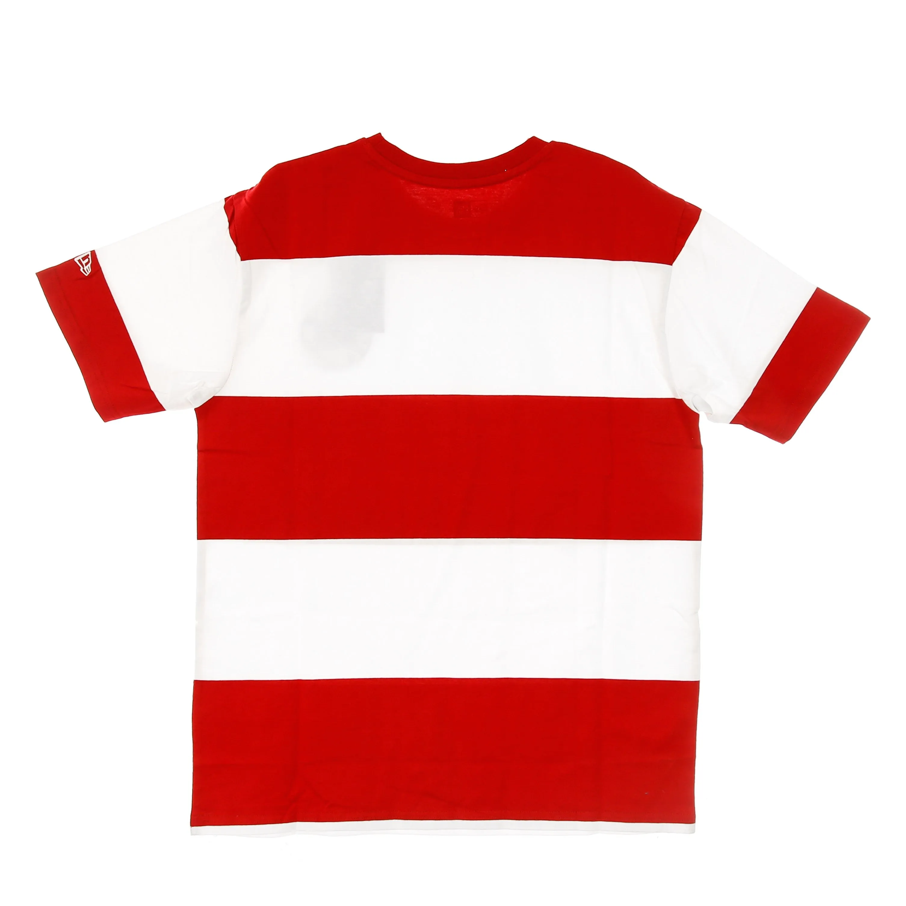 Maglietta Uomo Ne Oversized Stripe Tee New Era White/scarlet