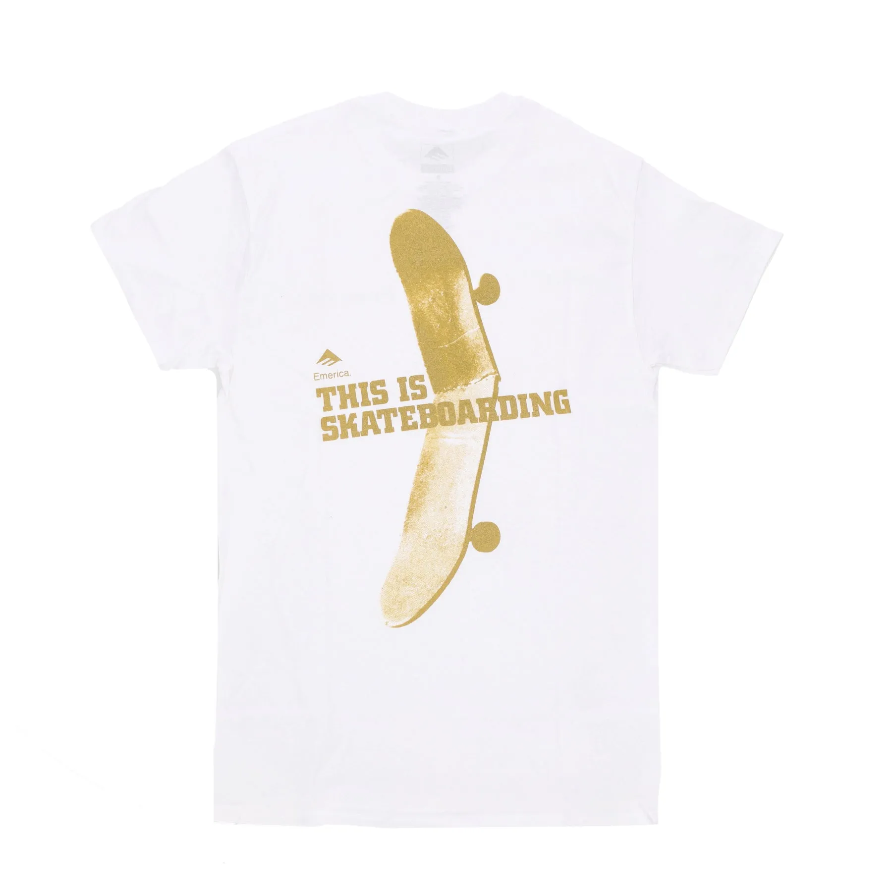 Maglietta Uomo This Is Skateboarding Tee White