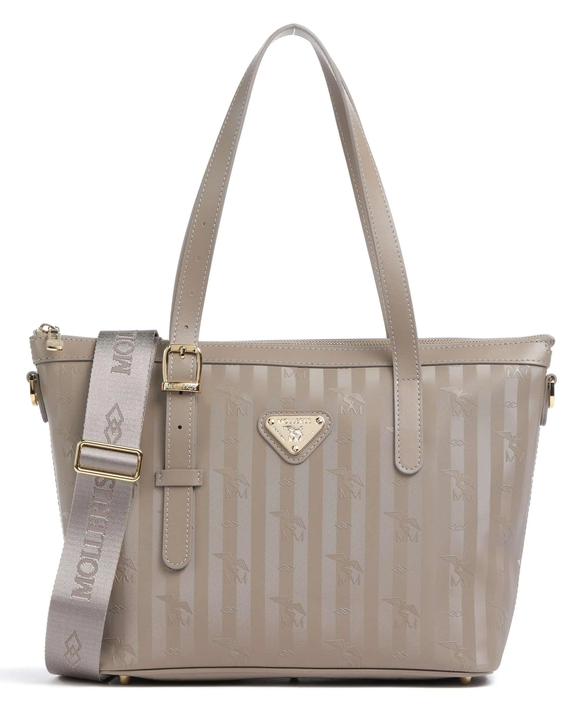  Maison Mollerus Vinerus Vallon Borsa shopper tela taupe  