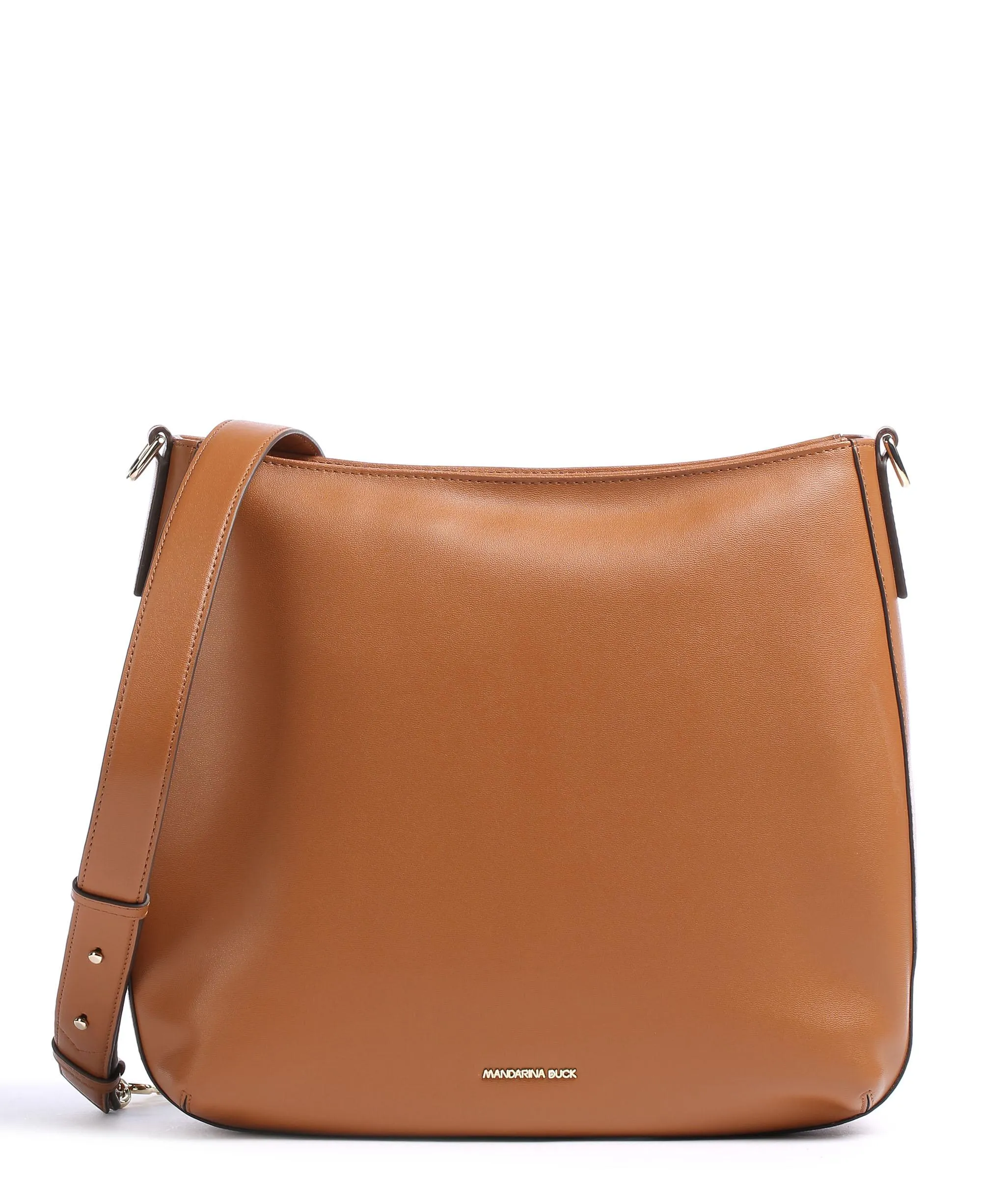  Mandarina Duck Luna Borsa hobo pelle di vitello caramello  