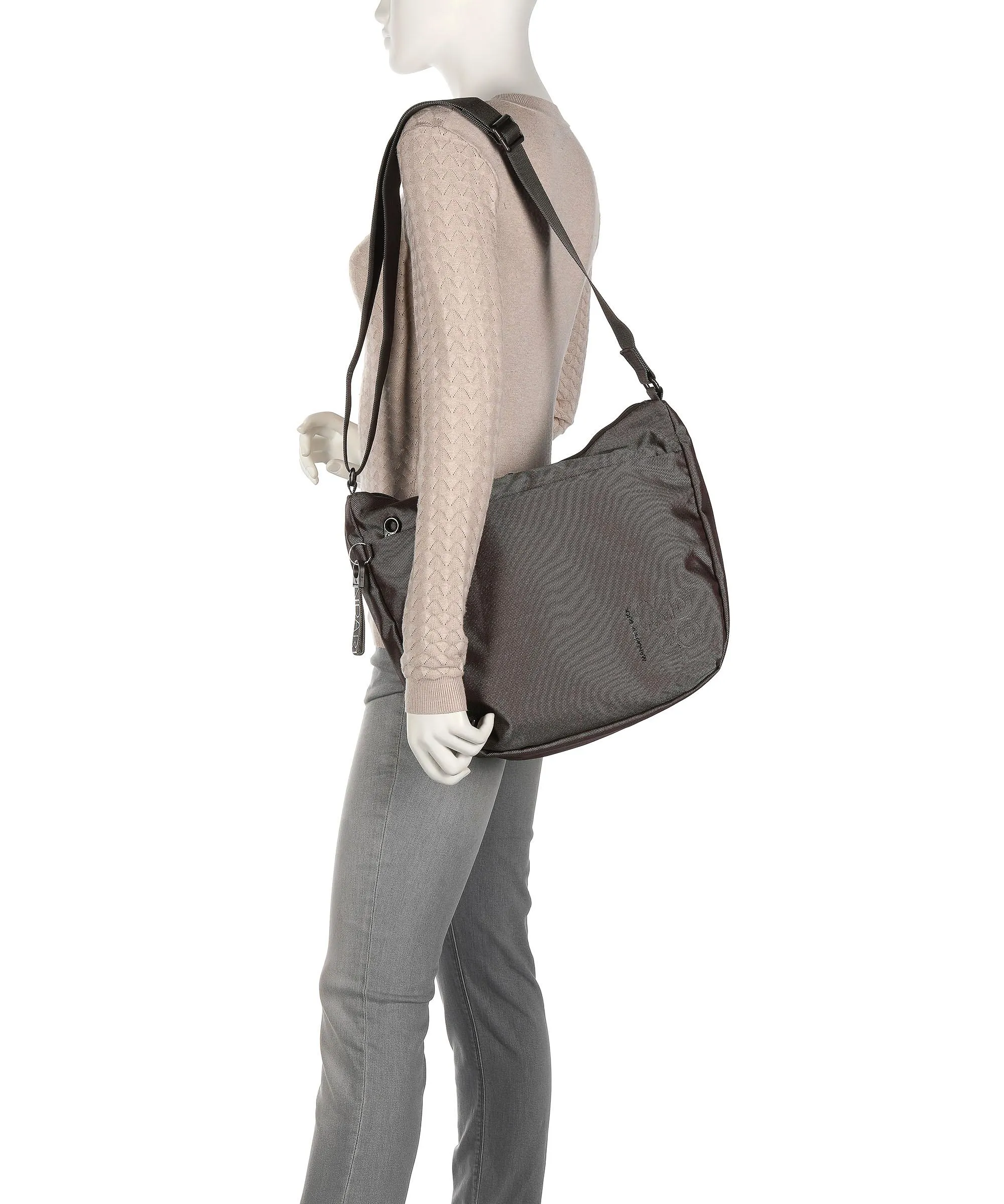  Mandarina Duck MD20 Borsa a spalla poliestere marrone scuro  