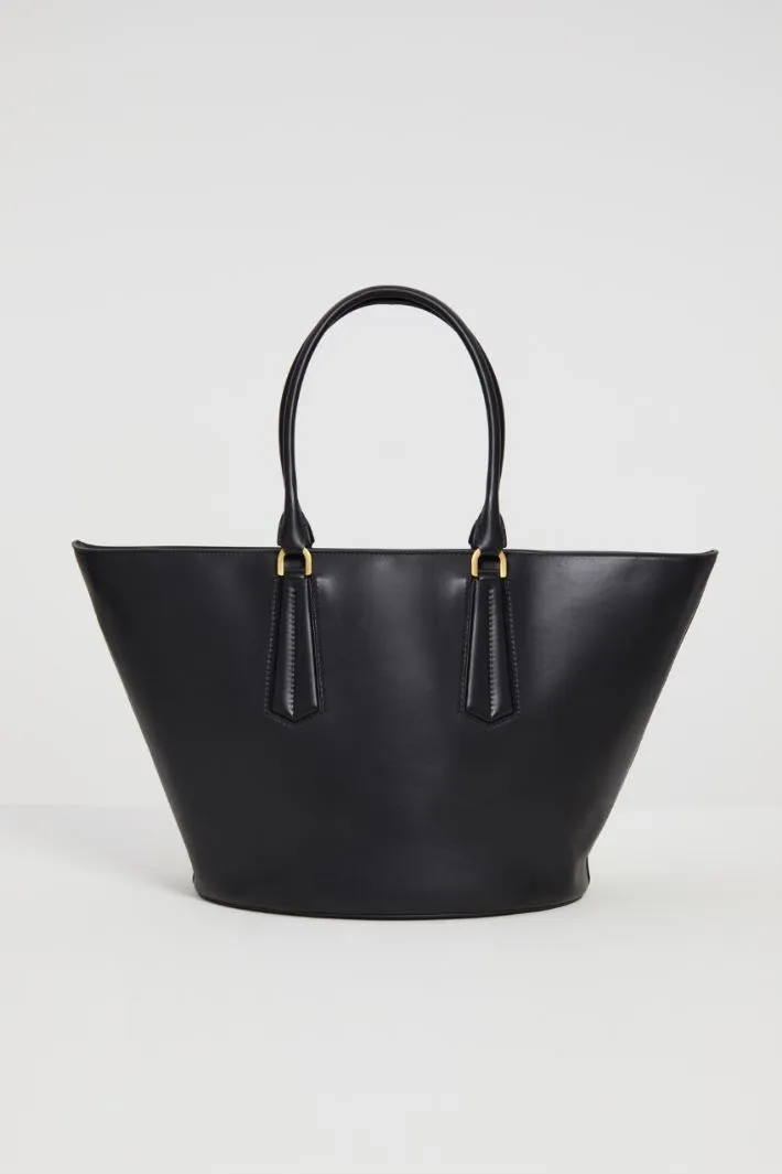 Maxi borsa in pelle