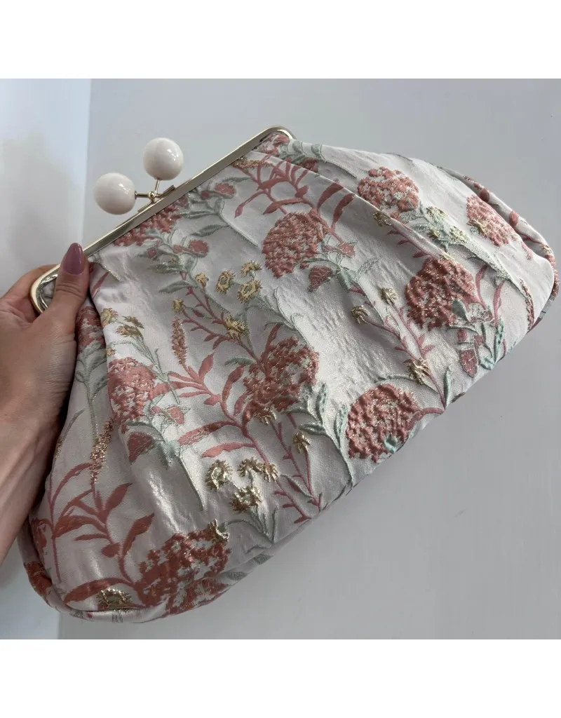MAXI POCHETTE CLOE FIORI ROSA