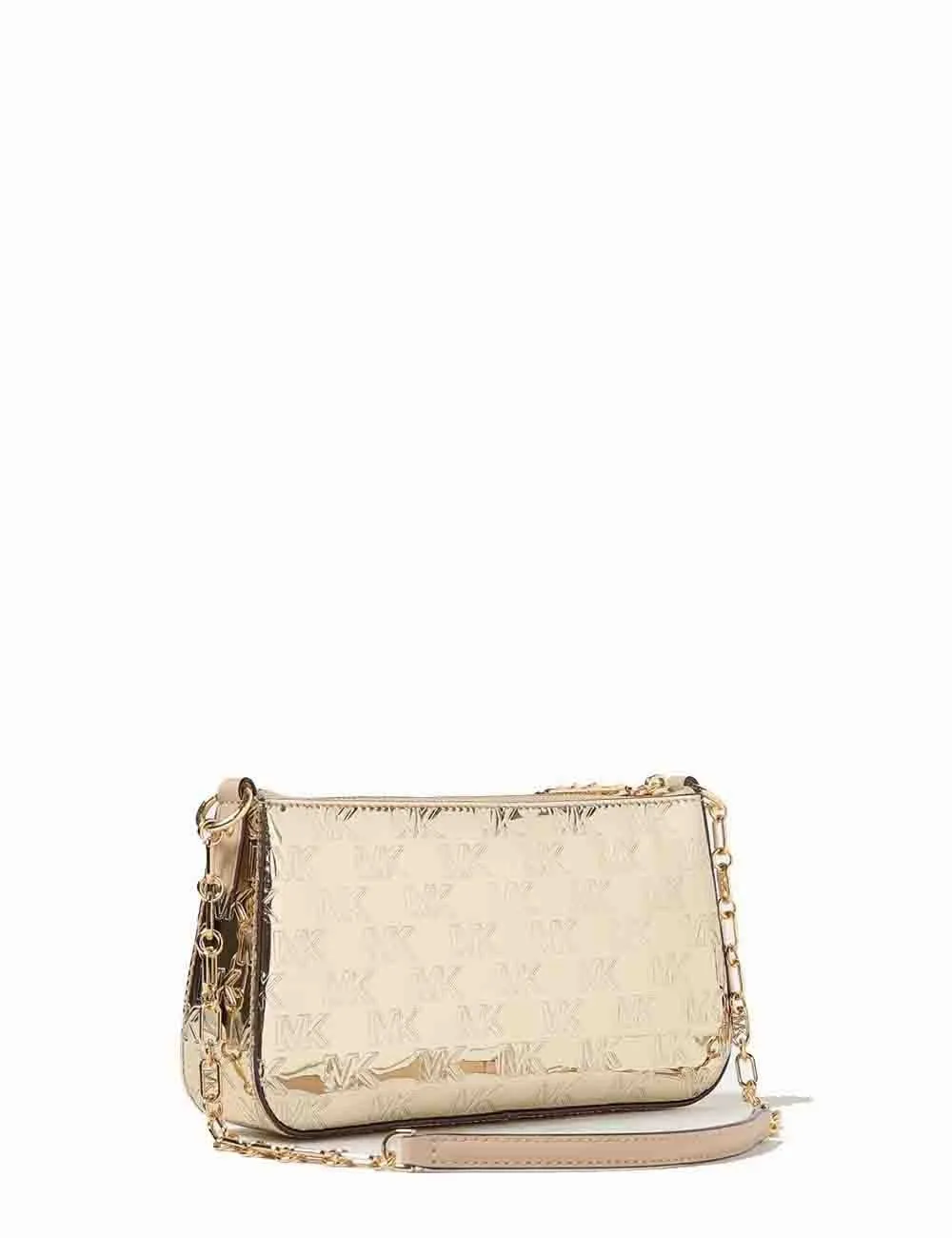Michael Kors     Borsa a Tracolla Md Chain Pouchette Pale Gold