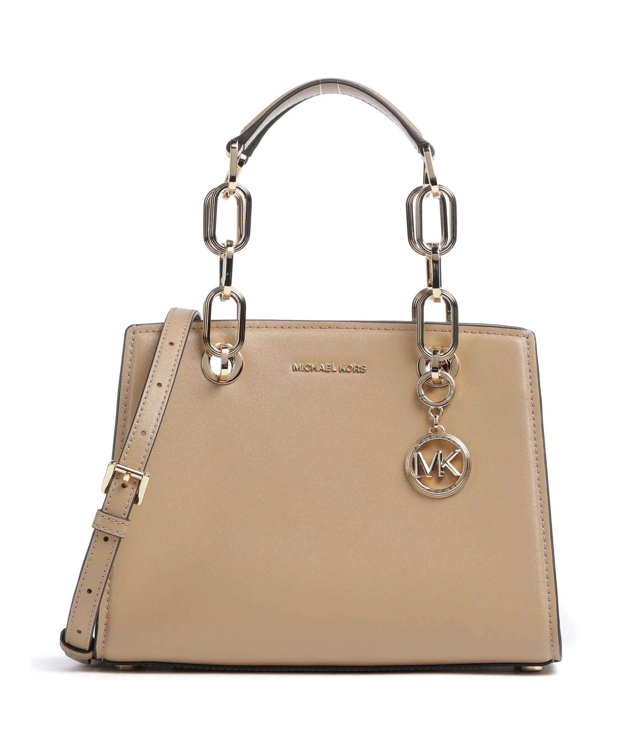  Michael Kors Cynthia Borsa a mano pelle di vacchetta finemente grana marrone chiaro  