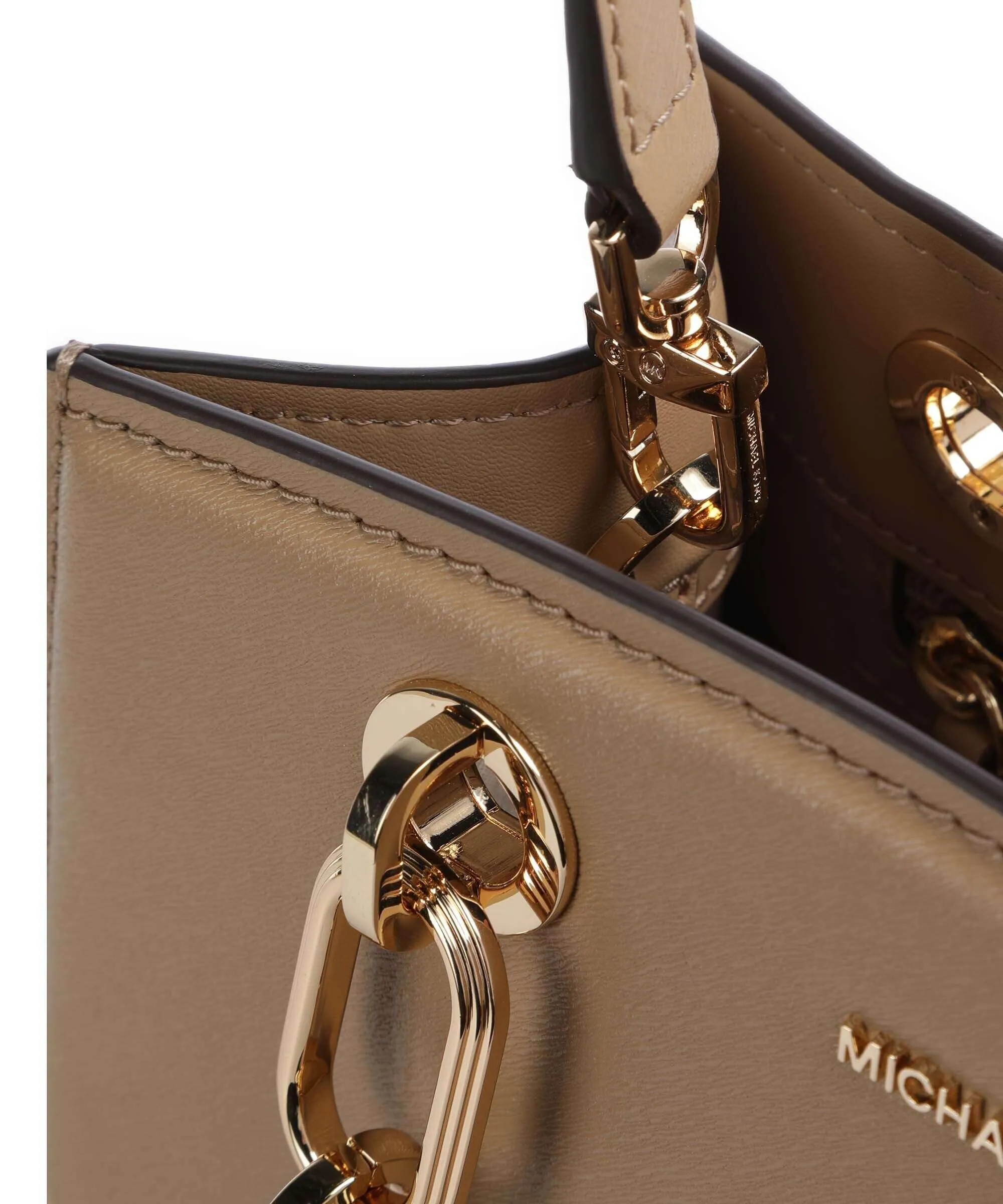  Michael Kors Cynthia Borsa a mano pelle di vacchetta finemente grana marrone chiaro  