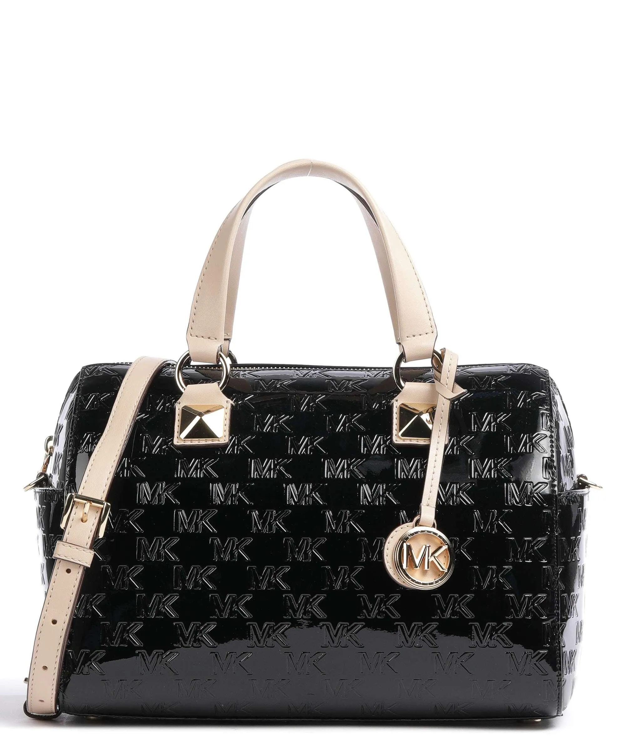 Michael Kors Grayson Borsa a mano poliuretano nero  