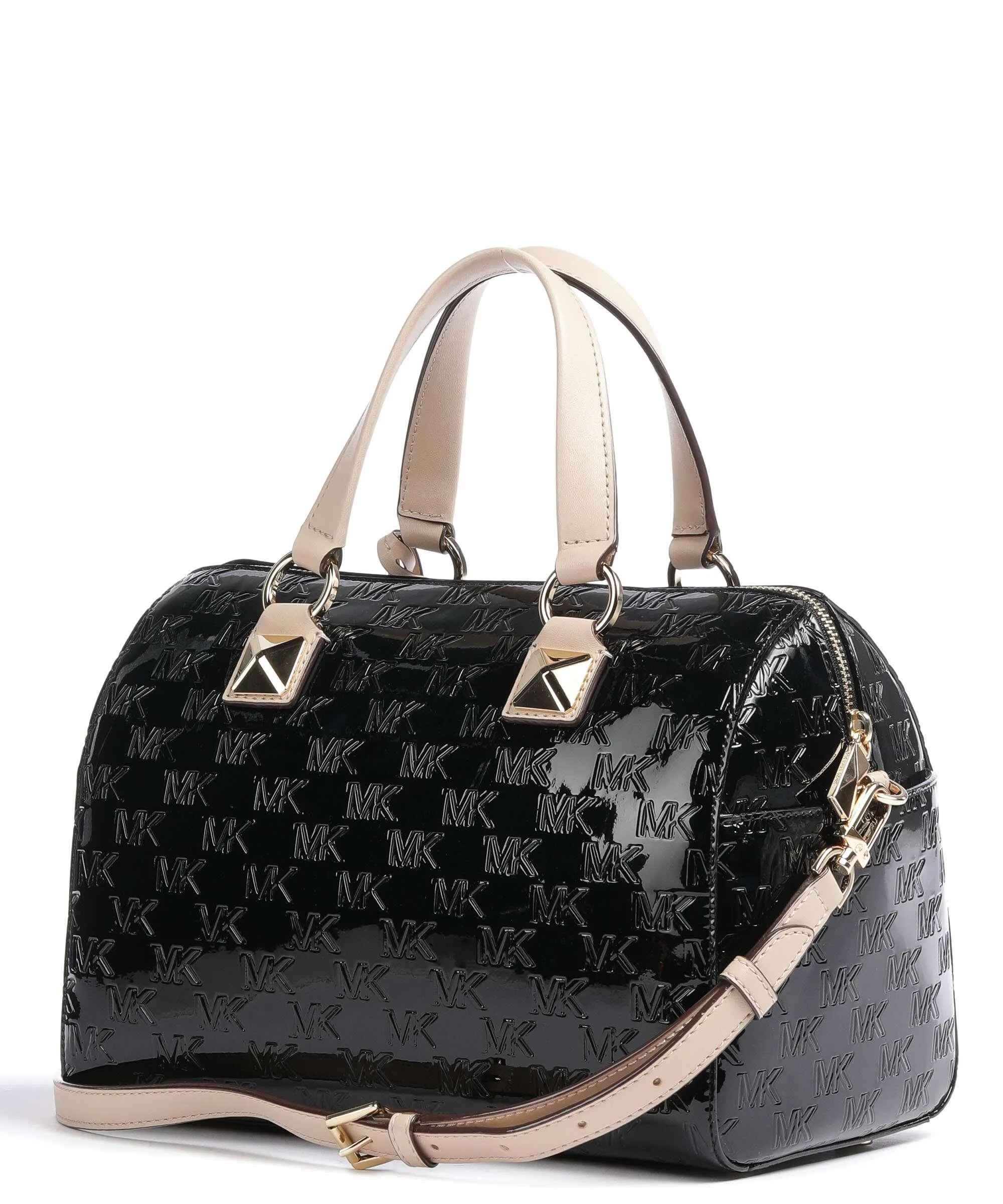  Michael Kors Grayson Borsa a mano poliuretano nero  
