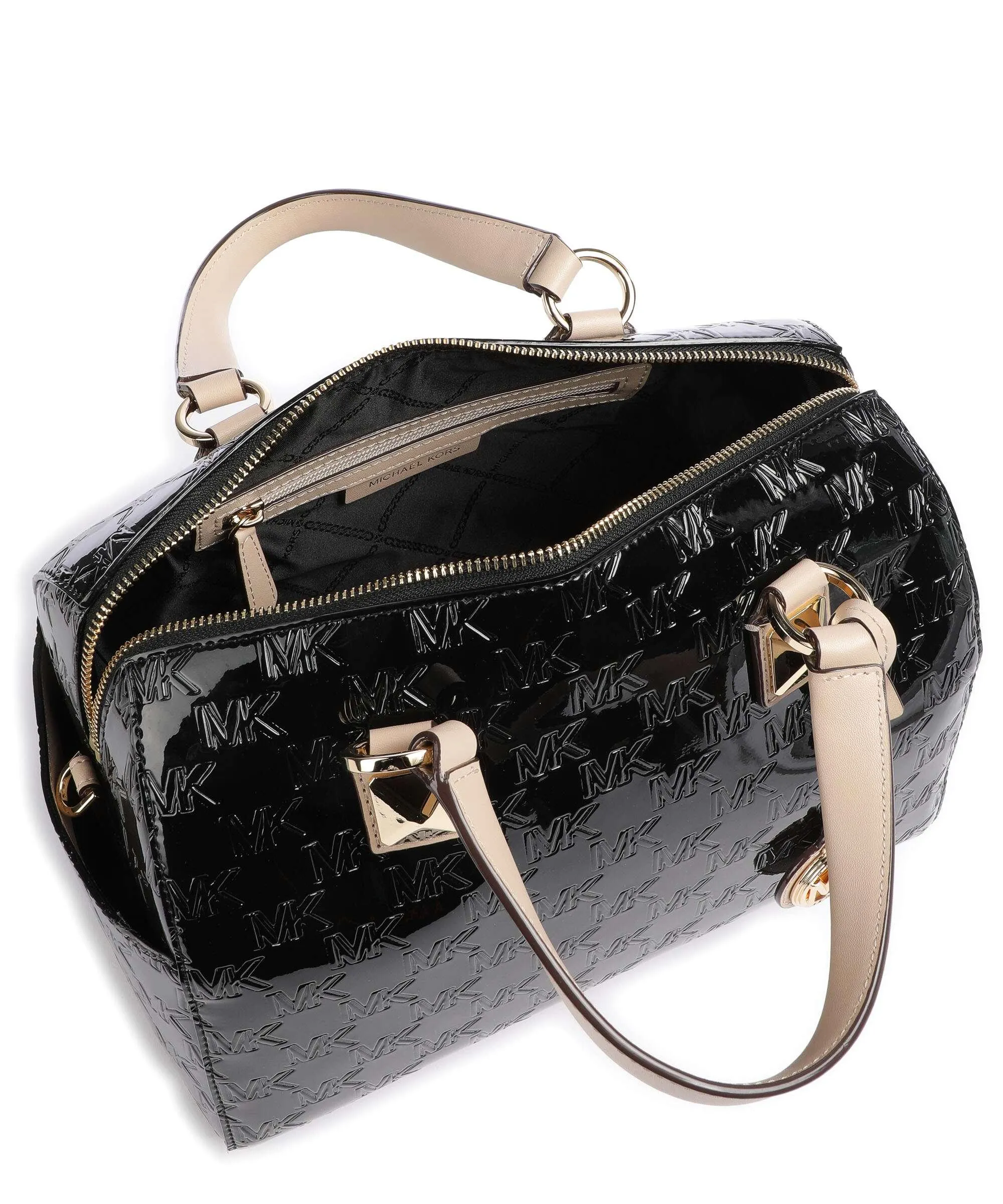  Michael Kors Grayson Borsa a mano poliuretano nero  