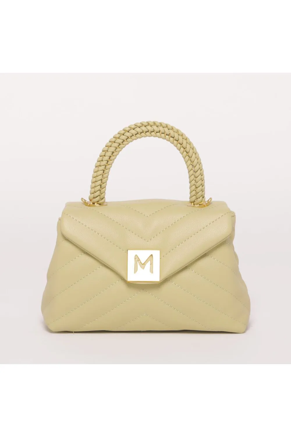 Mimi Mua  art:M8-H200765  -BORSA A MANO PICCOLA CON TRAPUNTATURA A V
