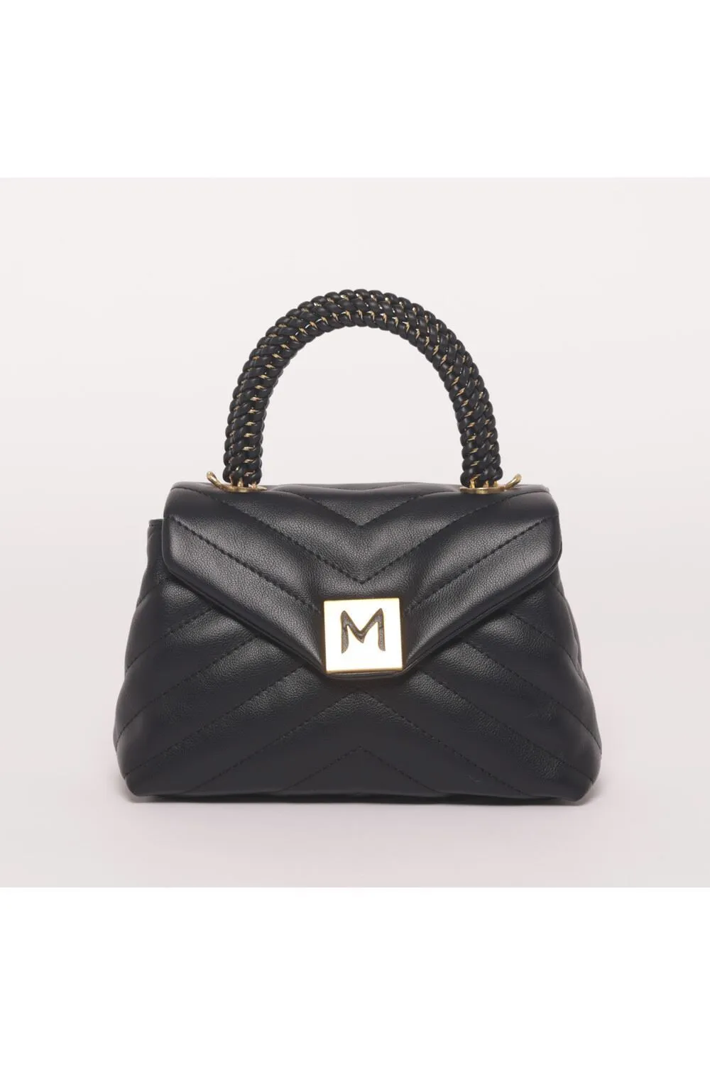 Mimi Mua  art:M8-H200765  -BORSA A MANO PICCOLA CON TRAPUNTATURA A V