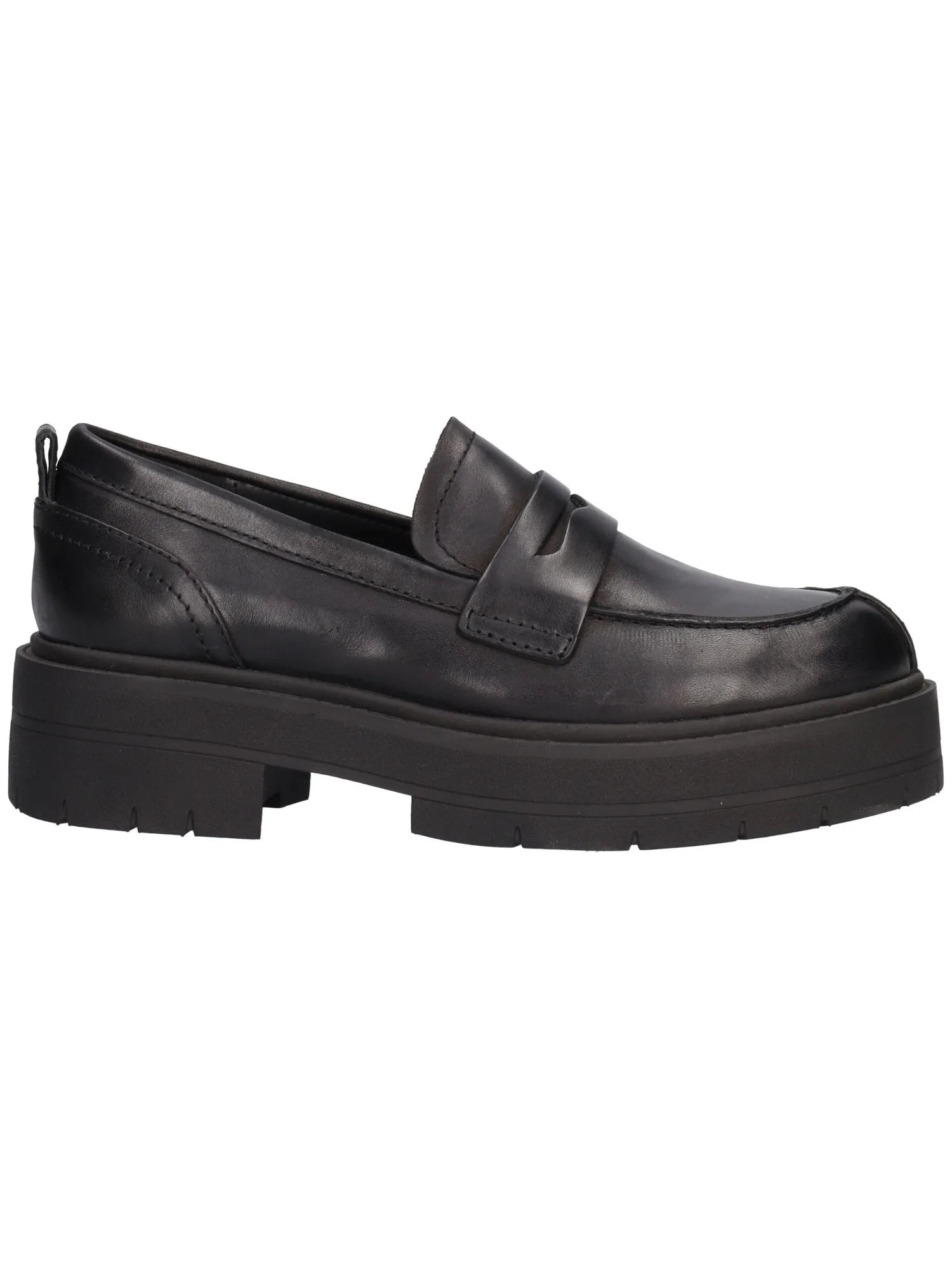 Mocassino tacco basso Geox Spherica da donna nero