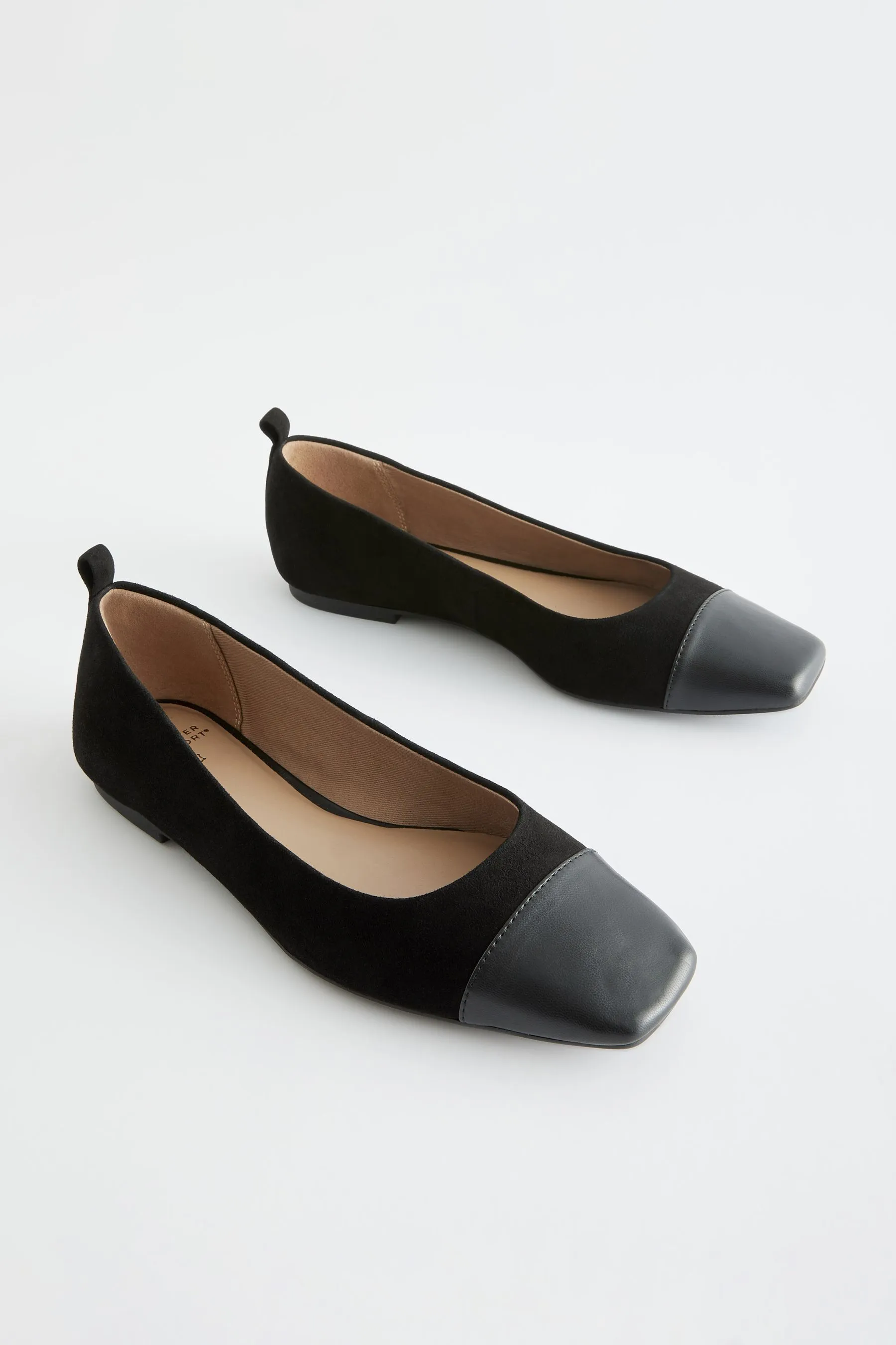 Nero  - Forever Comfort® - Ballerine cap toe in pelle Scarpe