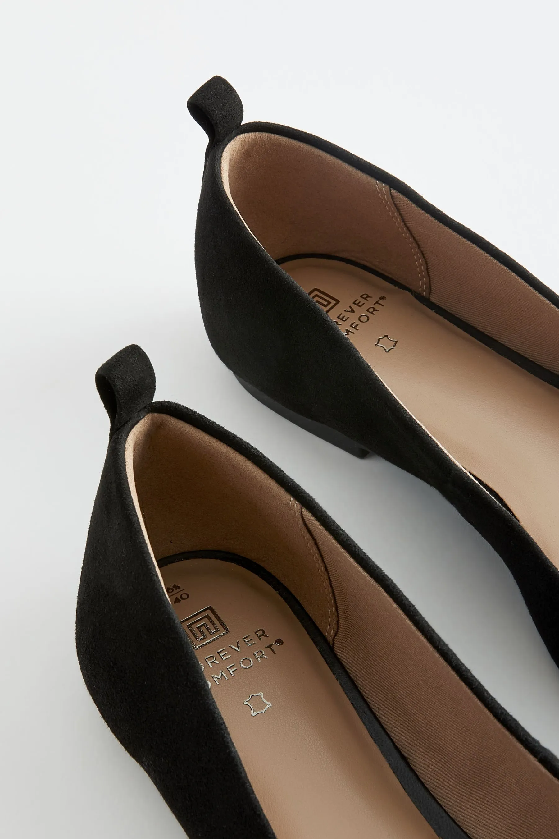 Nero  - Forever Comfort® - Ballerine cap toe in pelle Scarpe