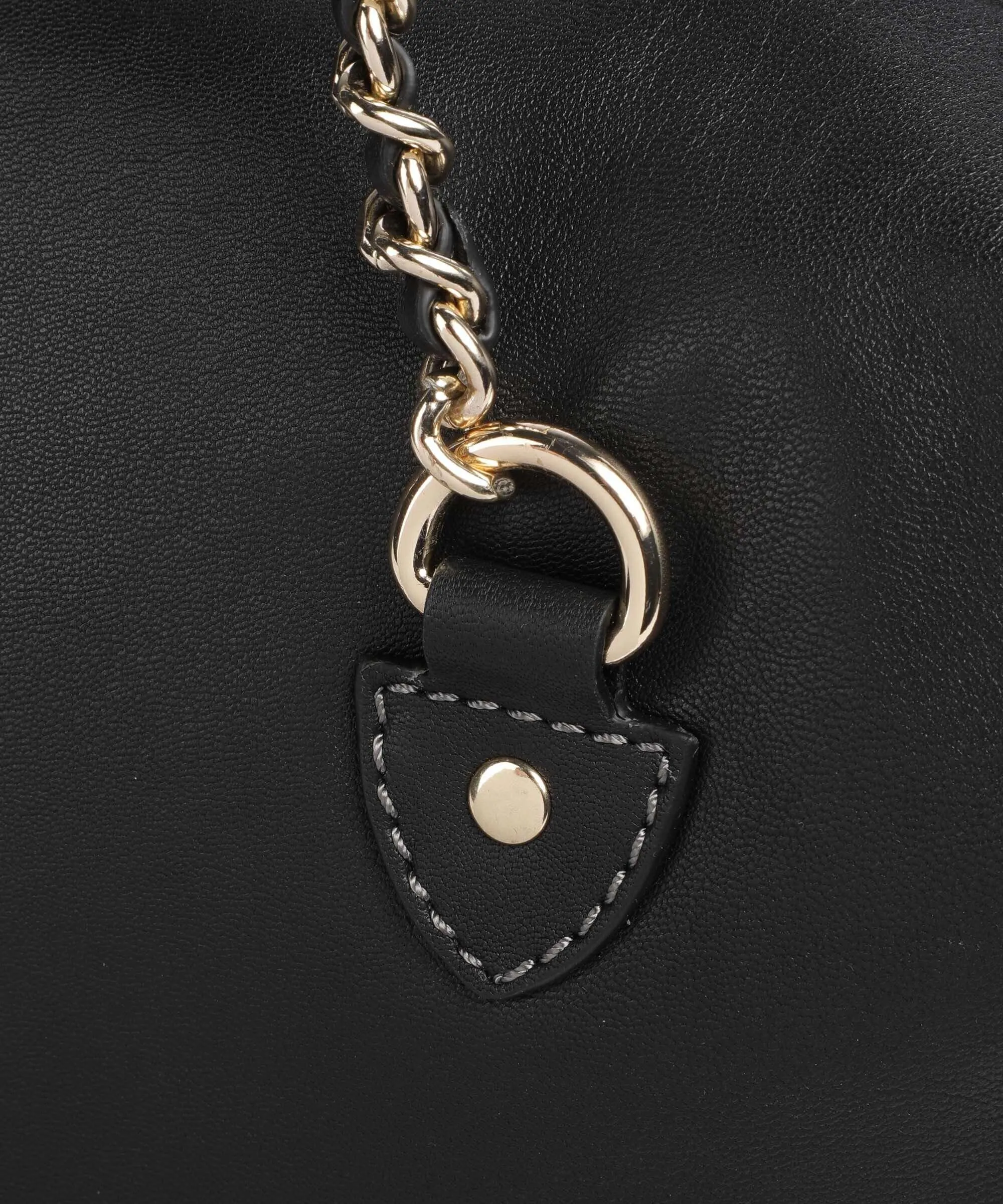 Núnoo Cozy Amara Borsa shopper pelle a grana fine nero  