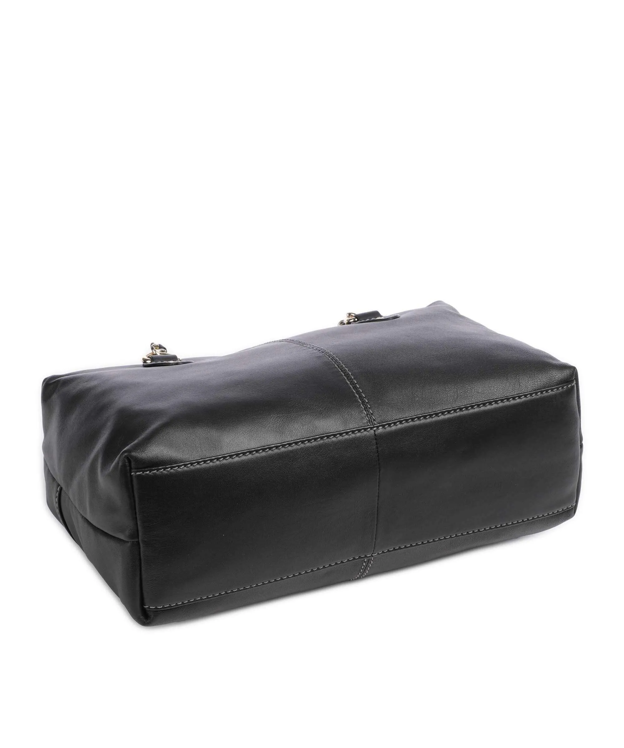  Núnoo Cozy Amara Borsa shopper pelle a grana fine nero  