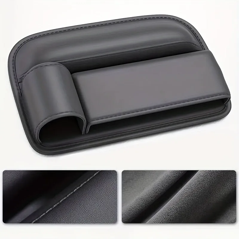 Organizer per seggiolino auto premium Borsa portaoggetti per sedile anteriore in pelle testurizzata con portabicchieri Riempitor