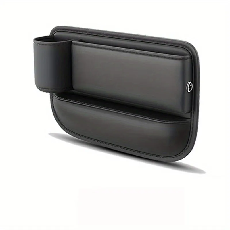 Organizer per seggiolino auto premium Borsa portaoggetti per sedile anteriore in pelle testurizzata con portabicchieri Riempitor