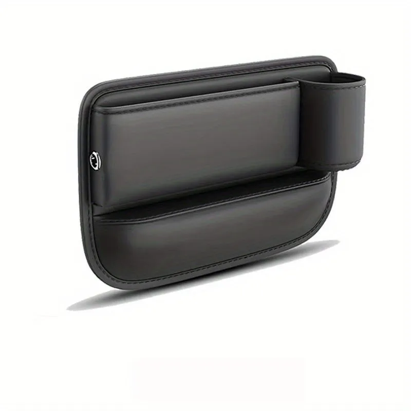 Organizer per seggiolino auto premium Borsa portaoggetti per sedile anteriore in pelle testurizzata con portabicchieri Riempitor