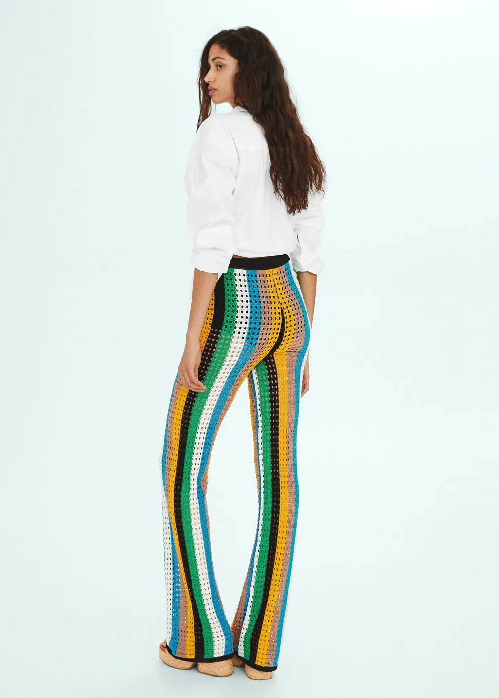 Pantaloni maglia traforata