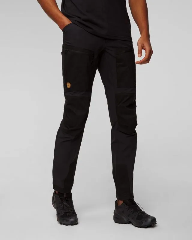 Pantaloni neri da trekking da uomo Fjallraven Keb Agile Trousers M