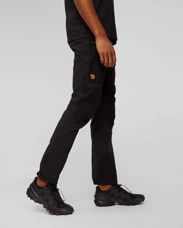 Pantaloni neri da trekking da uomo Fjallraven Keb Agile Trousers M