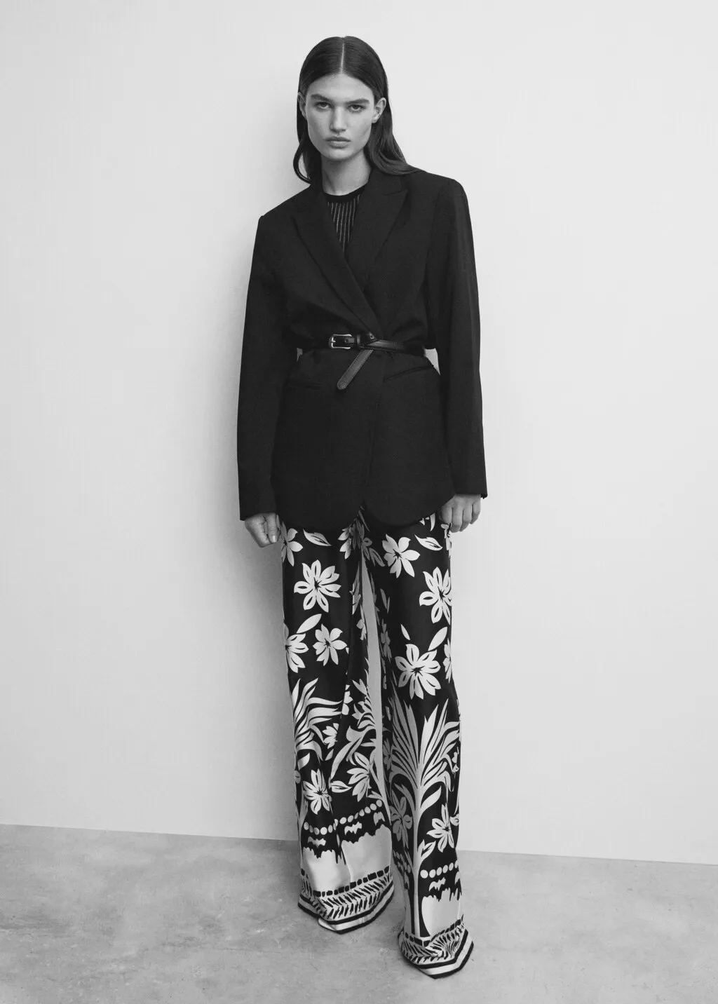 Pantaloni palazzo floreali