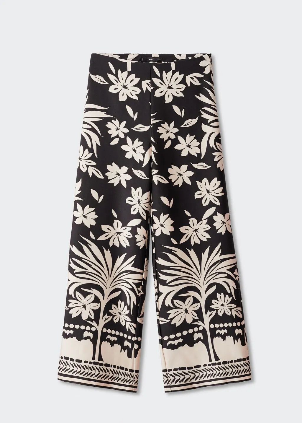 Pantaloni palazzo floreali