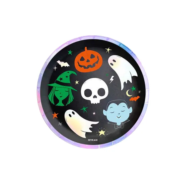 Piatti personaggi Halloween 17 cm - 8 pz.
