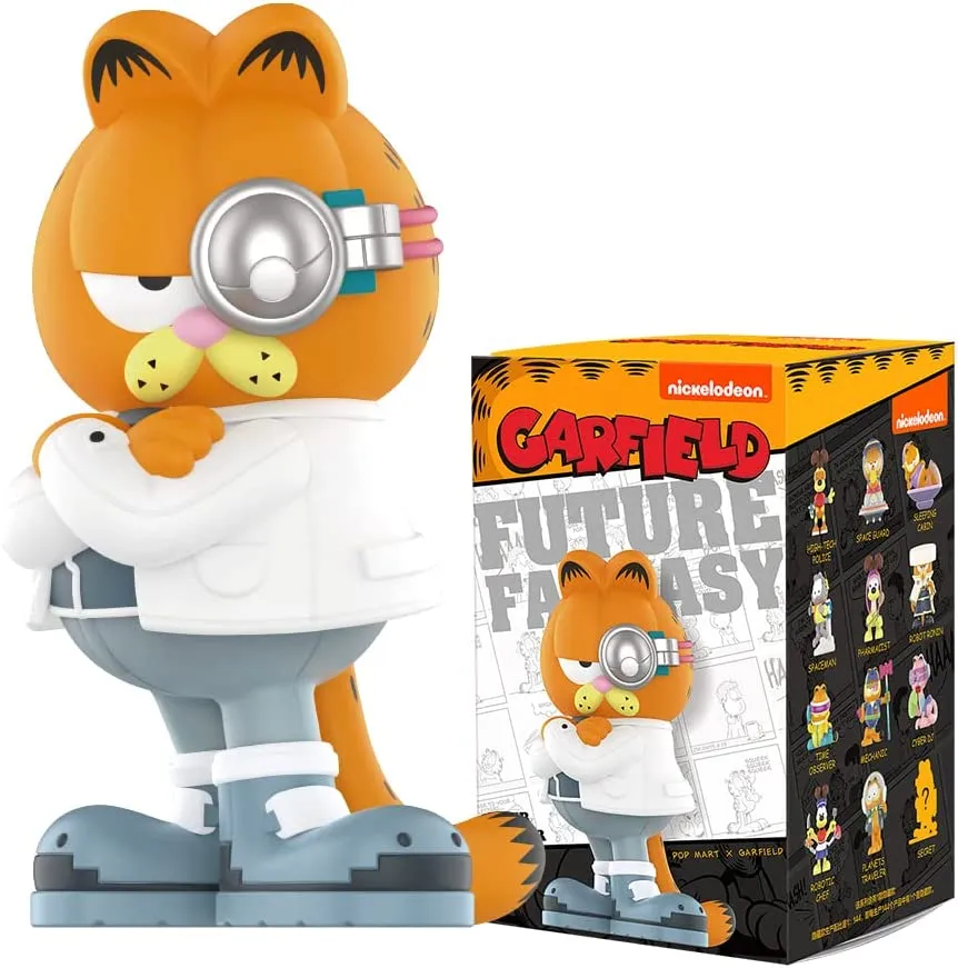 POP MART Garfield Dream Series-3PC Personaggio Pop Personaggio Casuale Personaggio d'Azione Figura Giocattolo da Collezione Figu