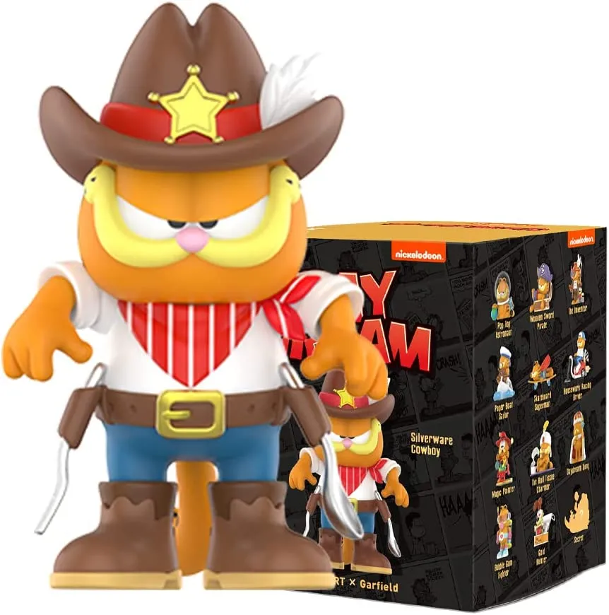 POP MART Garfield Dream Series-3PC Personaggio Pop Personaggio Casuale Personaggio d'Azione Figura Giocattolo da Collezione Figu