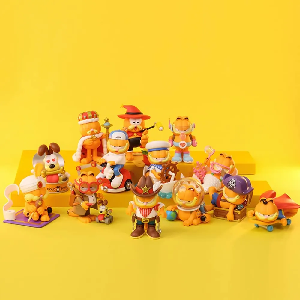 POP MART Garfield Dream Series-3PC Personaggio Pop Personaggio Casuale Personaggio d'Azione Figura Giocattolo da Collezione Figu