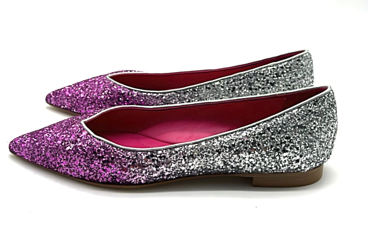 Prosperine - Ballerina sfumata con glitter diamond e fuxia