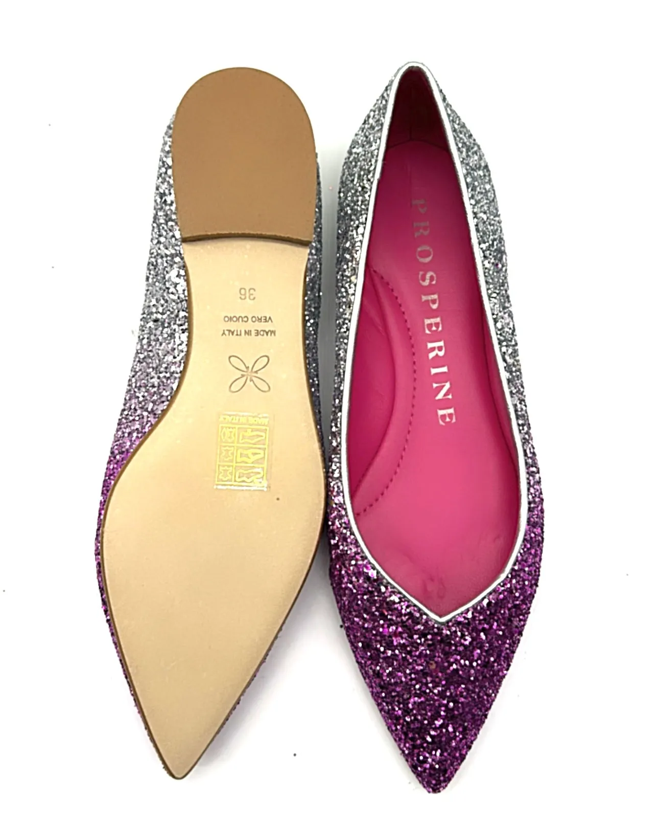 Prosperine - Ballerina sfumata con glitter diamond e fuxia