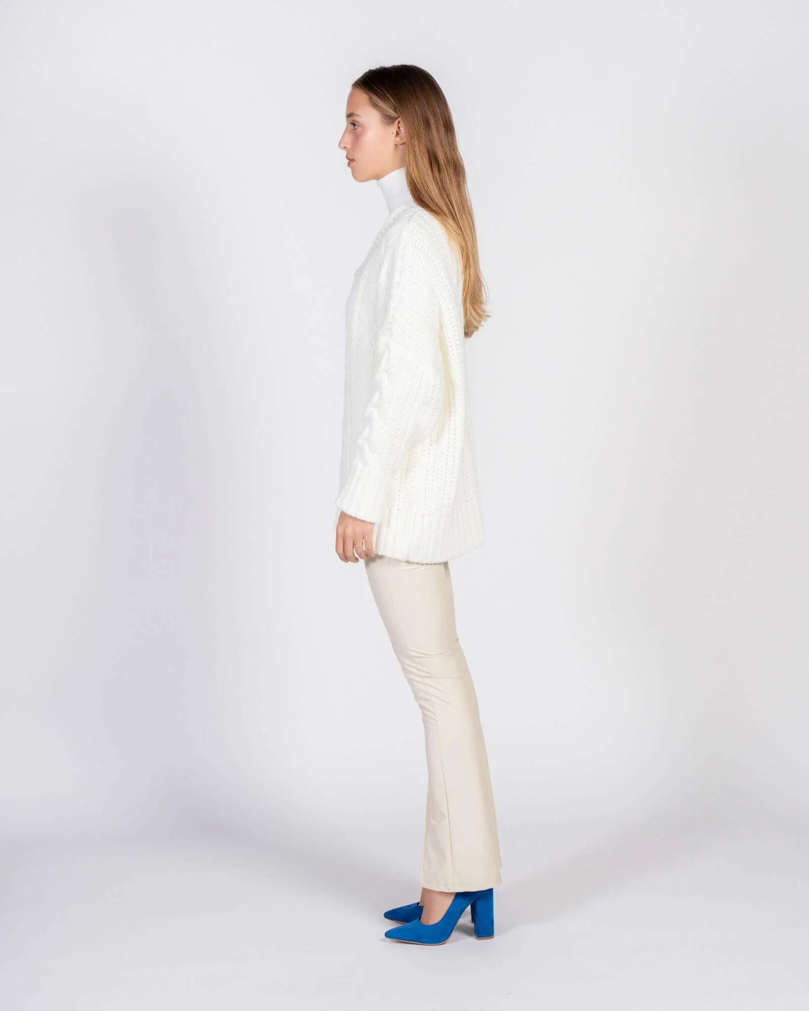 Pullover panna oversize