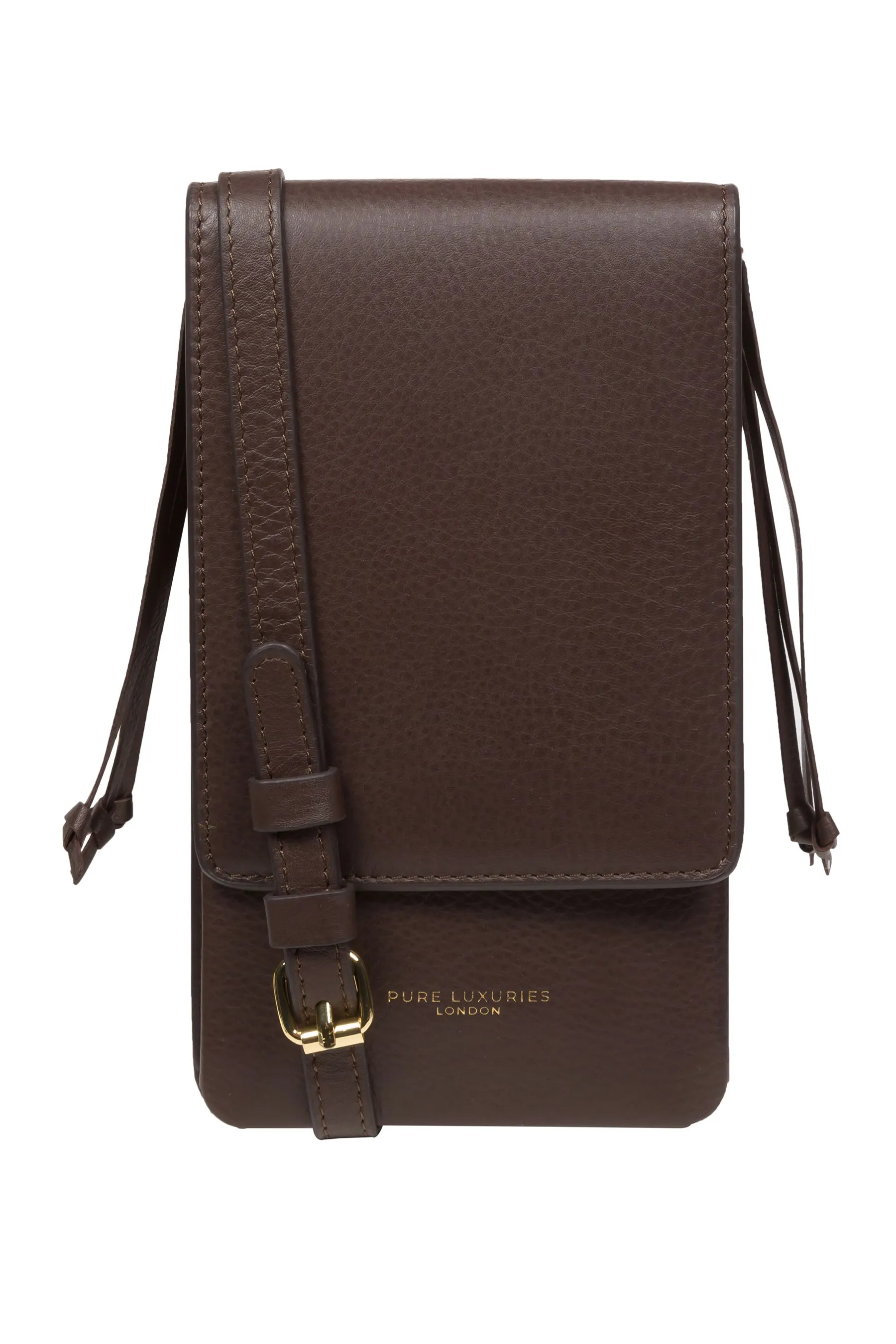 Pure Luxuries London Audrey - Borsa per telefono a tracolla in pelle nappa