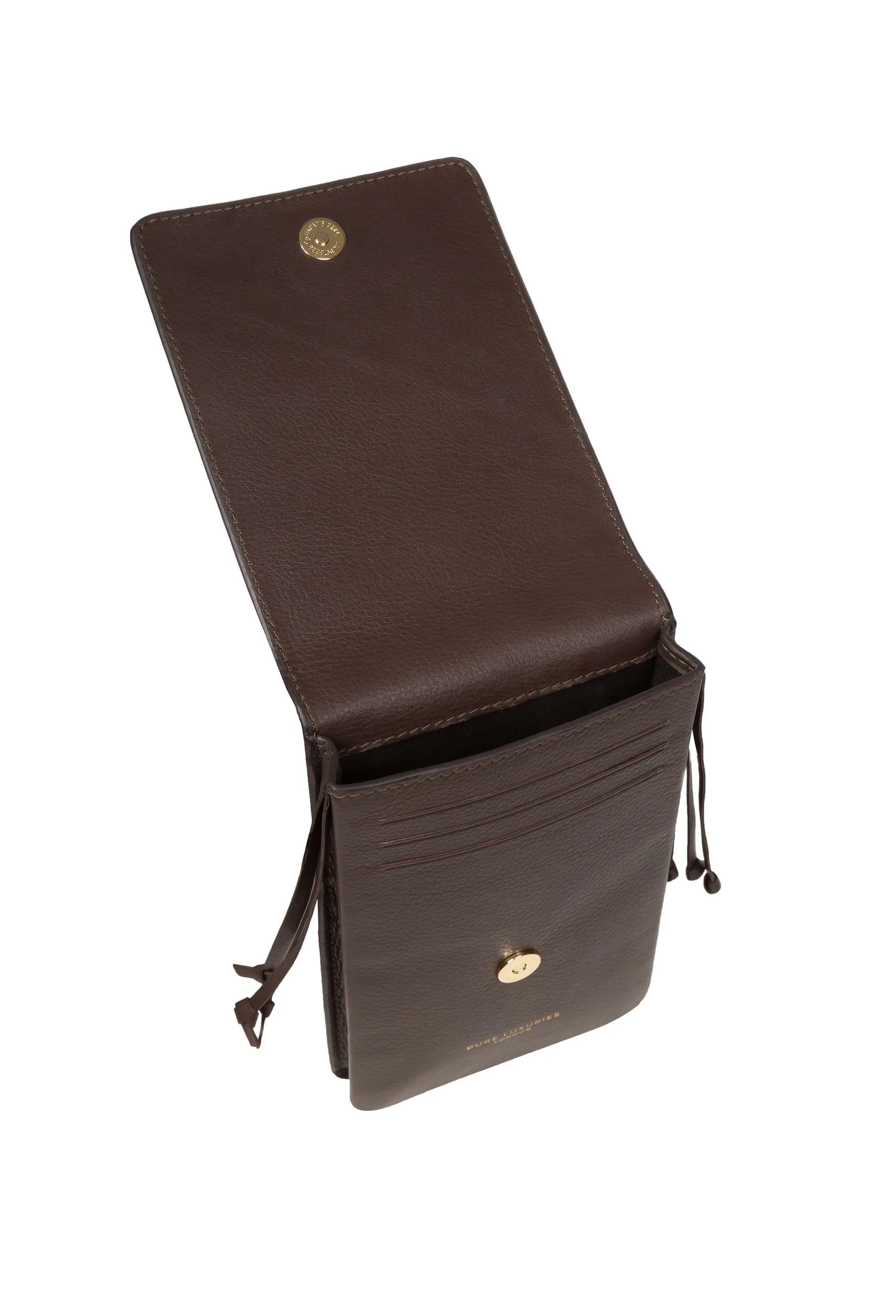 Pure Luxuries London Audrey - Borsa per telefono a tracolla in pelle nappa