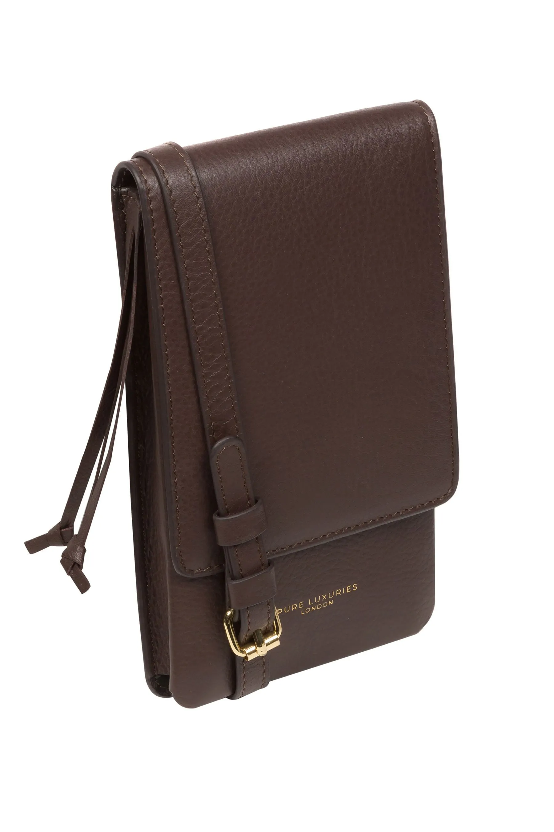 Pure Luxuries London Audrey - Borsa per telefono a tracolla in pelle nappa