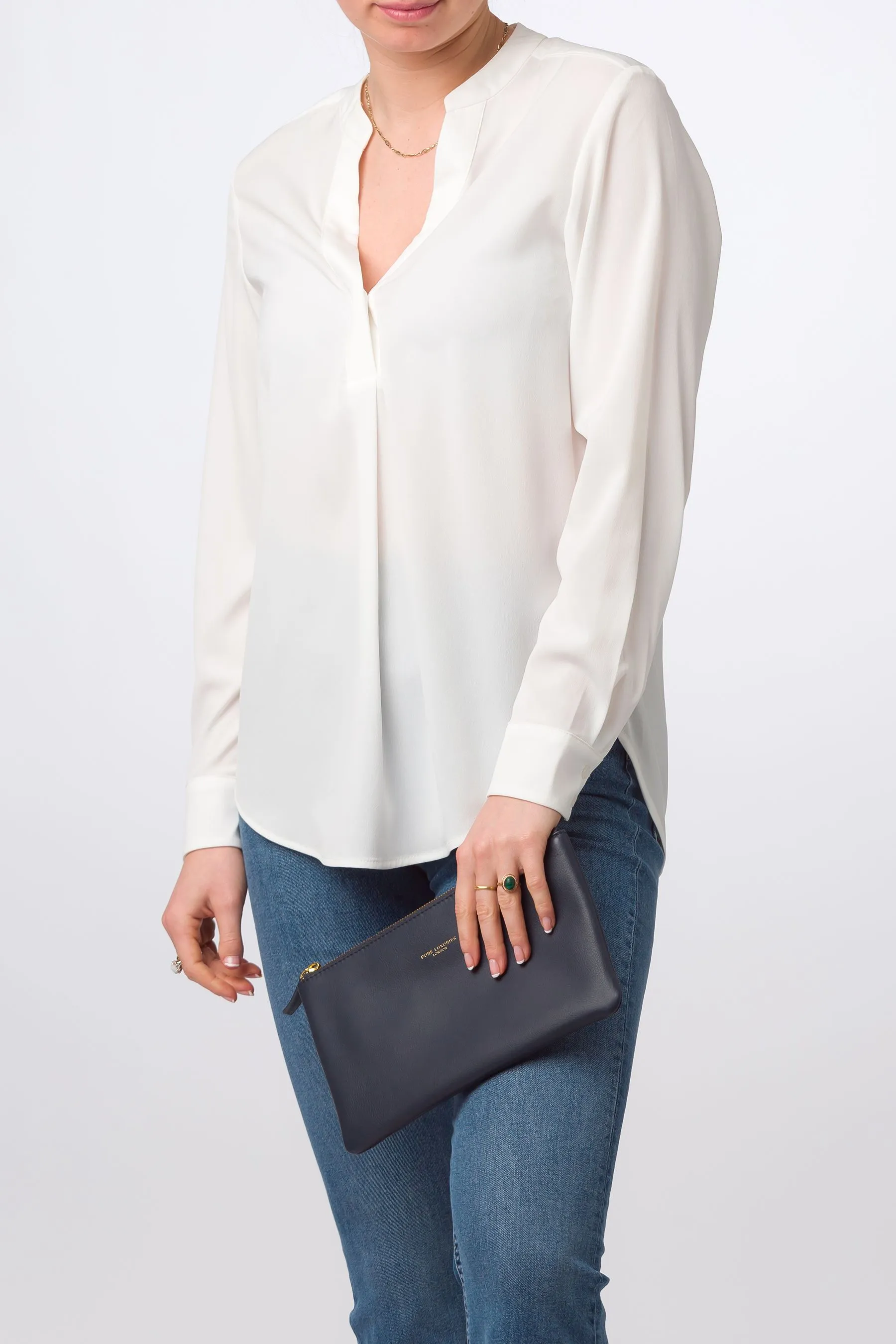 Pure Luxuries London Wilmslow - Borsa pochette in pelle nappa