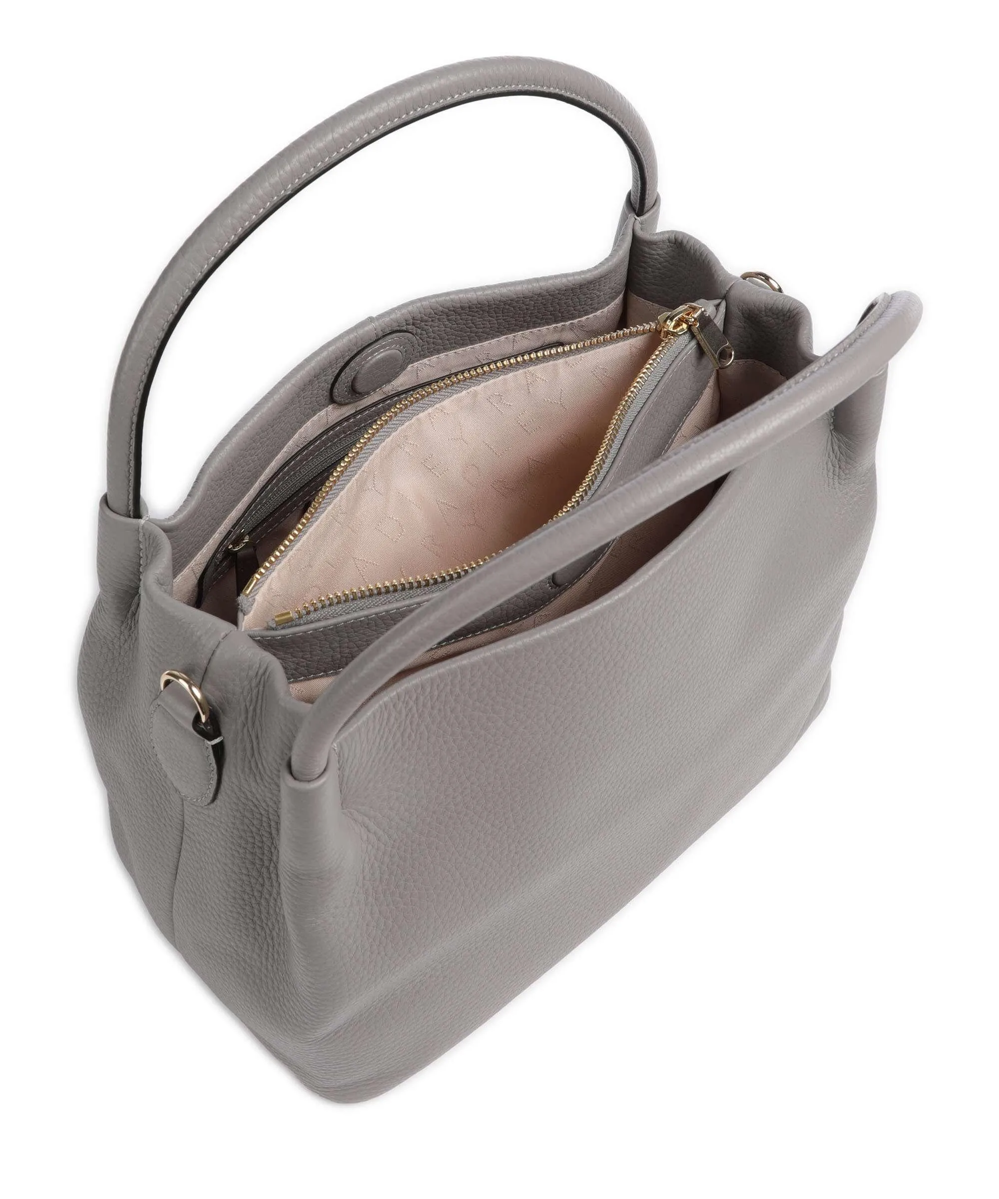  Radley London Ivydale Road Borsa a mano pelle di vacchetta grana grigio  