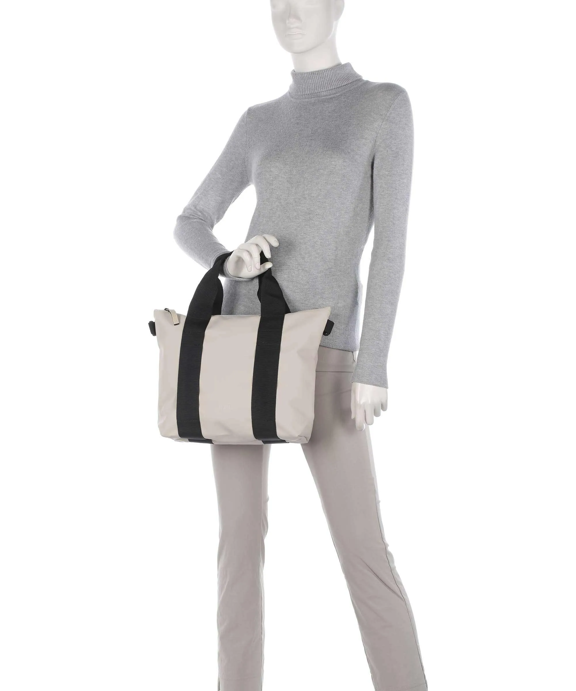  Rains Micro Borsa shopper poliestere, poliuretano avorio  