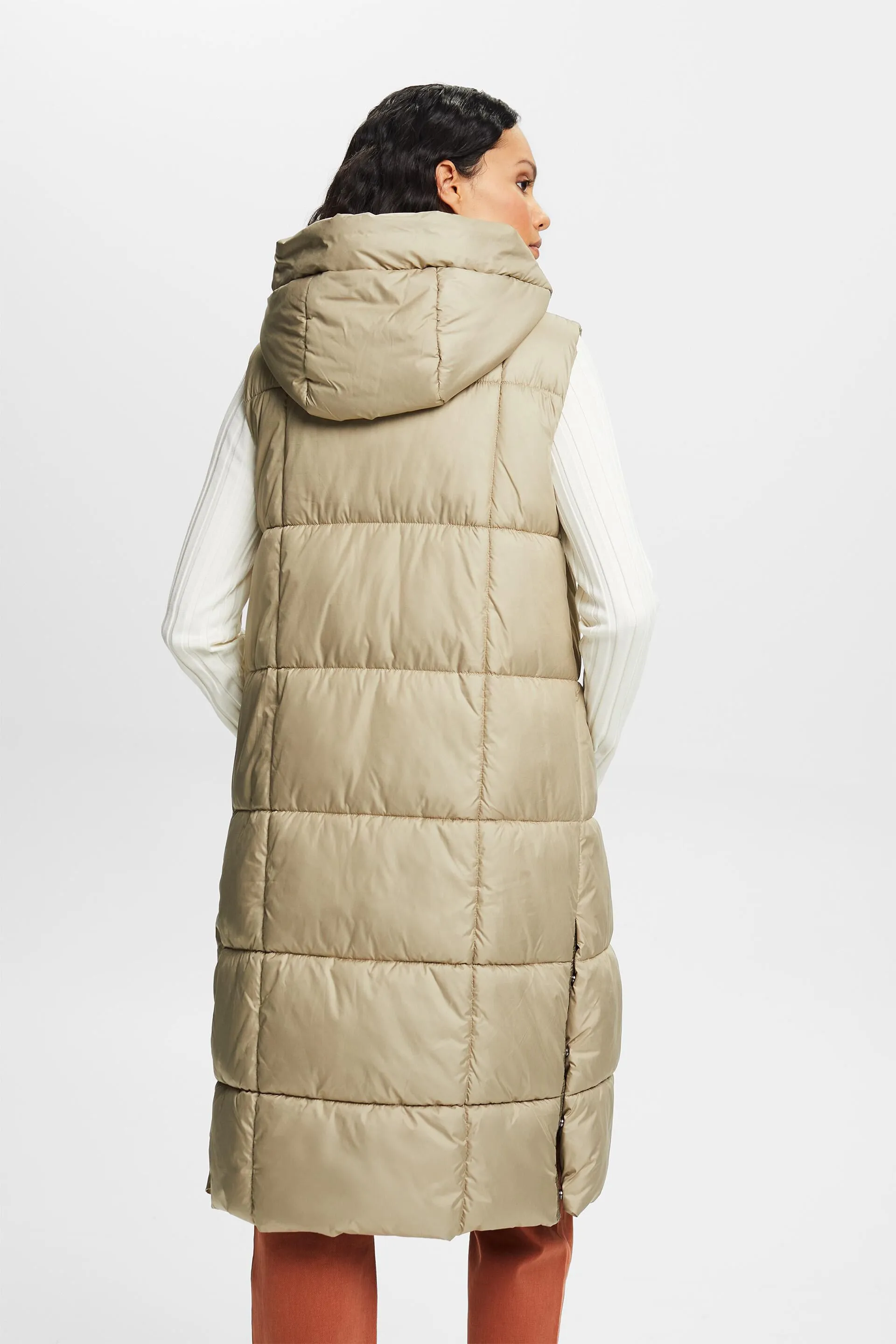 Riciclato: gilet trapuntato lungo