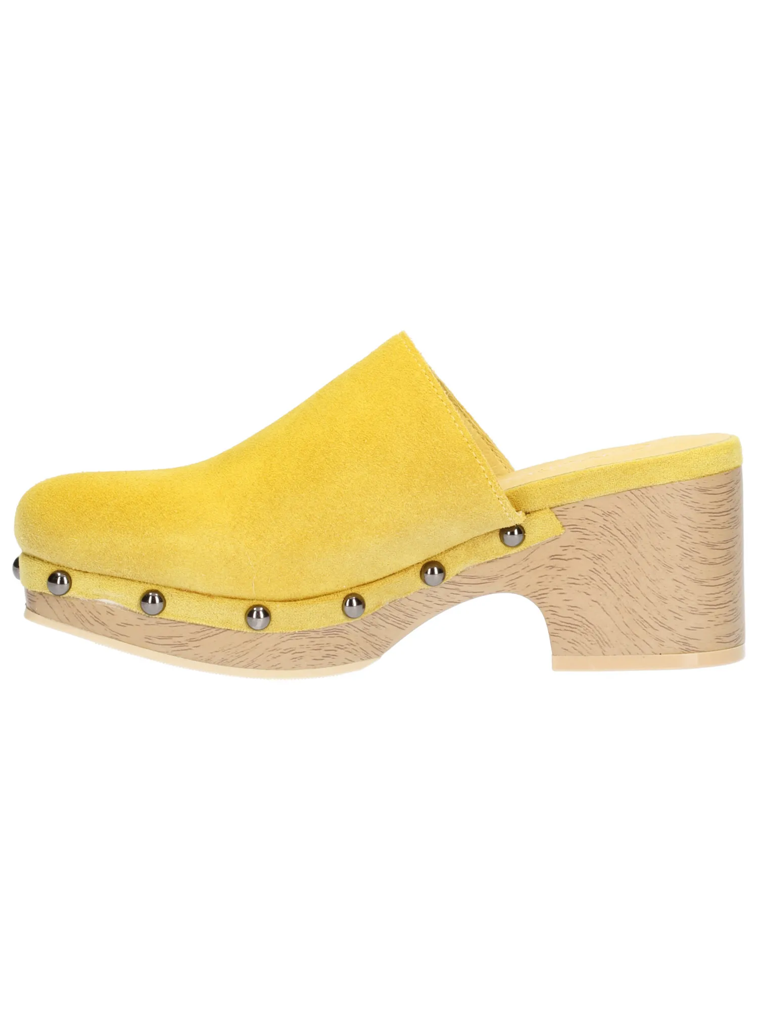 Sabot tacco largo Carmela da donna giallo