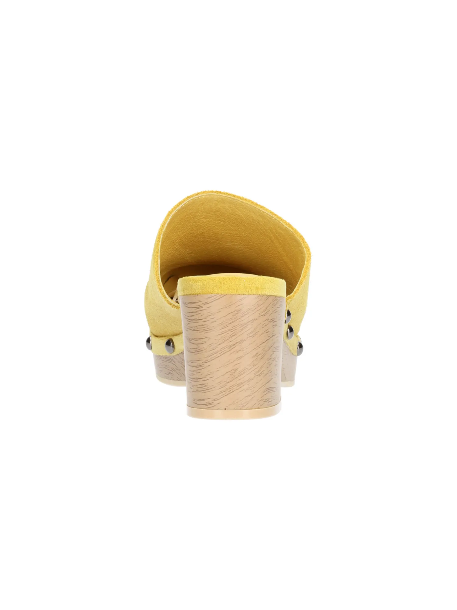 Sabot tacco largo Carmela da donna giallo