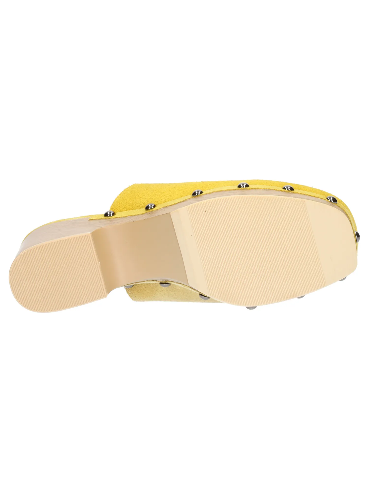 Sabot tacco largo Carmela da donna giallo