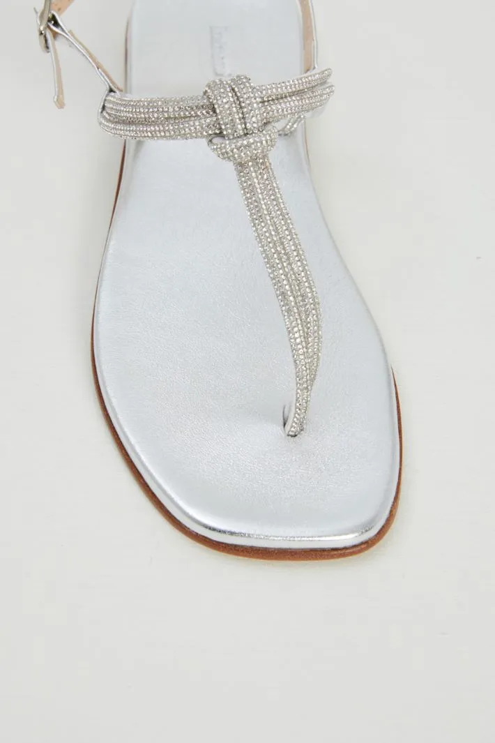 Sandali con strass