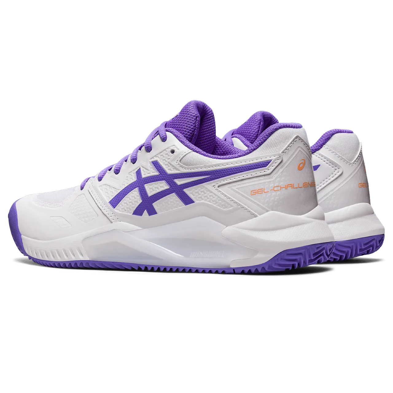 SCARPA DA TENNIS DA DONNA ASICS CHALLENGER 13 CLAY WHITE AMETHYST 1042A165 104