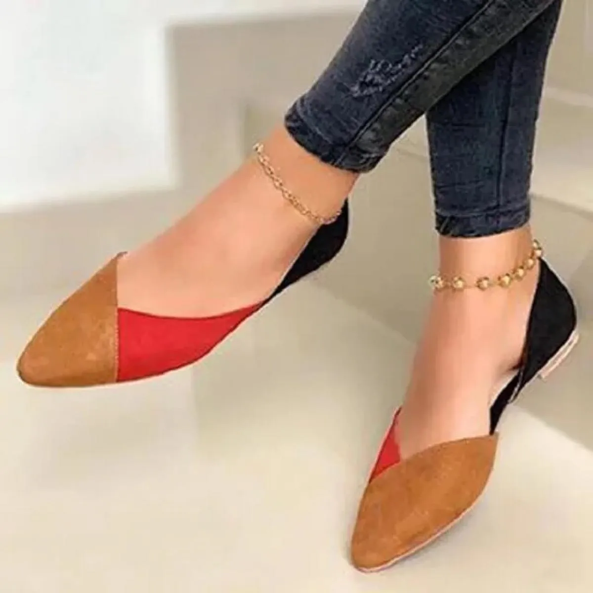 Scarpe basse da donna nuove di arrivo, belle e alla moda, scarpe estive, ballerine piatte, comode scarpe casual da donna