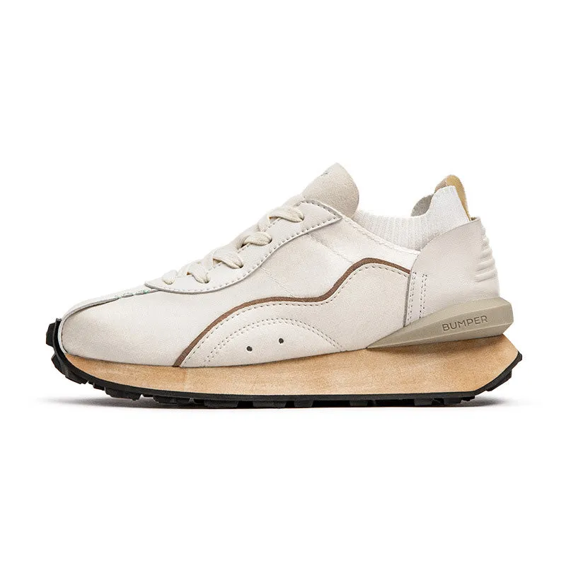 Scarpe da ginnastica casual da uomo in tela traspirante retrò